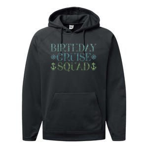 Birthday Cruise Squad Cruising Trip Party Vacation Birthday Performance Fleece Hoodie