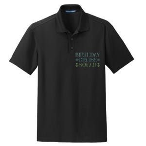 Birthday Cruise Squad Cruising Trip Party Vacation Birthday Dry Zone Grid Polo