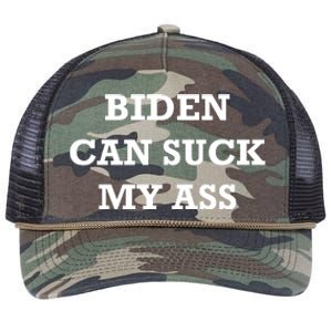 Biden Can Suck My Ass Retro Rope Trucker Hat Cap