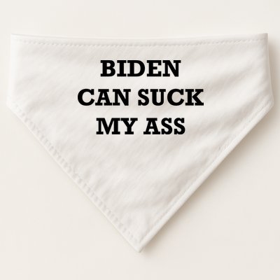 Biden Can Suck My Ass USA-Made Doggie Bandana