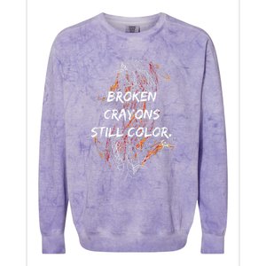 Broken Crayons Still Colorblast Crewneck Sweatshirt