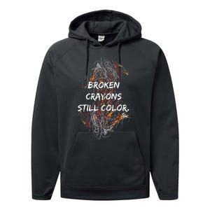 Broken Crayons Still Performance Fleece Hoodie