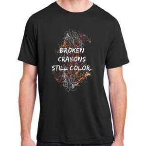 Broken Crayons Still Adult ChromaSoft Performance T-Shirt