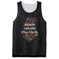 Broken Crayons Still Mesh Reversible Basketball Jersey Tank