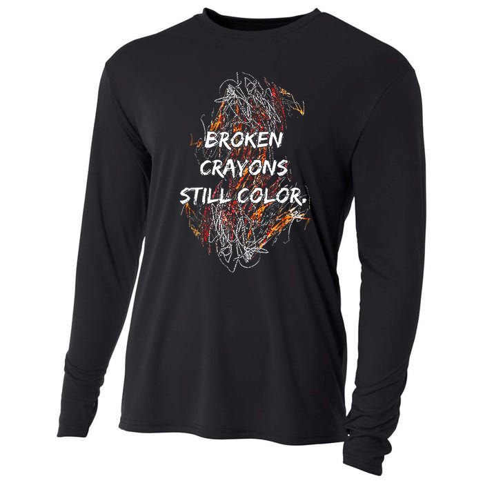 Broken Crayons Still Cooling Performance Long Sleeve Crew