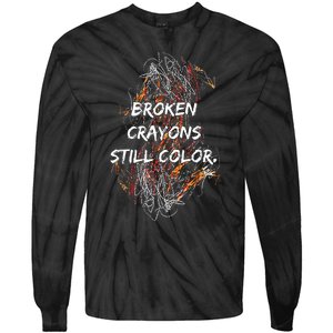 Broken Crayons Still Tie-Dye Long Sleeve Shirt