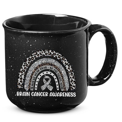 Brain Cancer Survivor In May We Wear Gray 15oz Campfire Ceramic Mug
