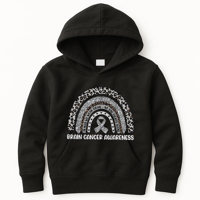 Brain Cancer Survivor In May We Wear Gray Kids Hoodie