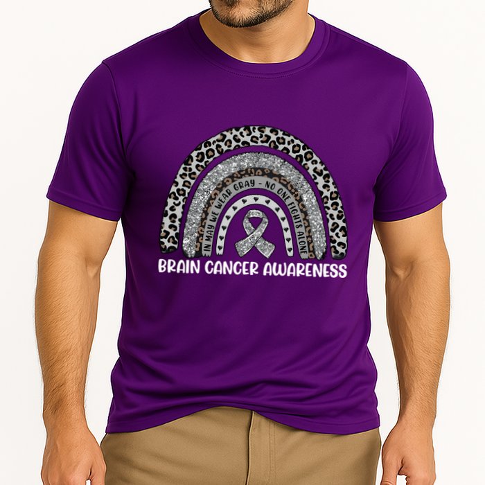 Brain Cancer Survivor In May We Wear Gray Cooling Performance Crew T-Shirt