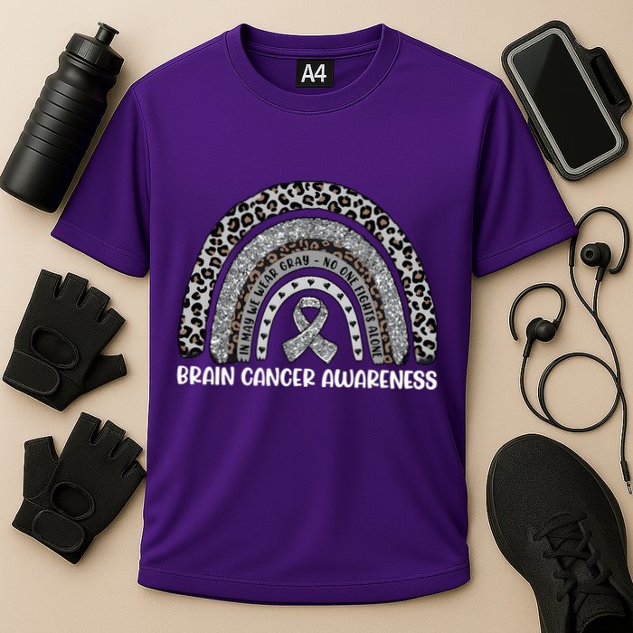 Brain Cancer Survivor In May We Wear Gray Cooling Performance Crew T-Shirt