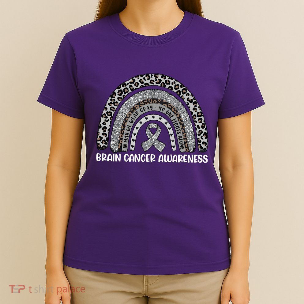 Brain Cancer Survivor In May We Wear Gray T-Shirt