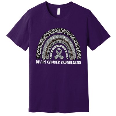 Brain Cancer Survivor In May We Wear Gray Premium T-Shirt