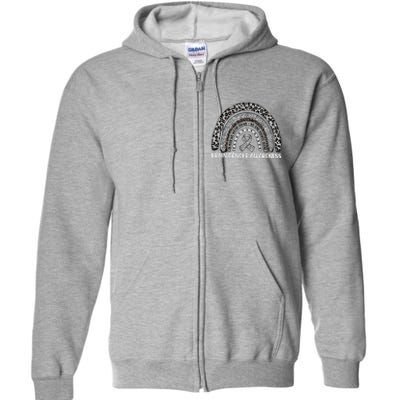 Brain Cancer Survivor In May We Wear Gray Full Zip Hoodie