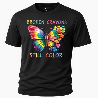 Broken Crayons Still Color Mental Health Matters Awareness  Performance Shirt