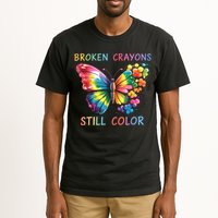 Broken Crayons Still Color Mental Health Matters Awareness  Tall T-Shirt