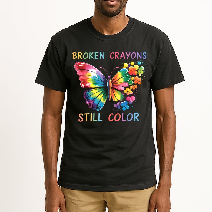 Broken Crayons Still Color Mental Health Matters Awareness  Tall T-Shirt