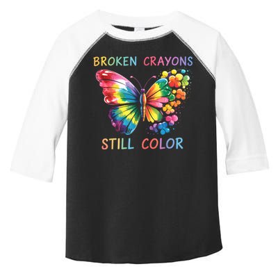 Broken Crayons Still Color Mental Health Matters Awareness  Toddler Fine Jersey T-Shirt