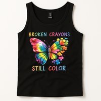 Broken Crayons Still Color Mental Health Matters Awareness  Tank Top