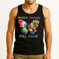 Broken Crayons Still Color Mental Health Matters Awareness  Tank Top