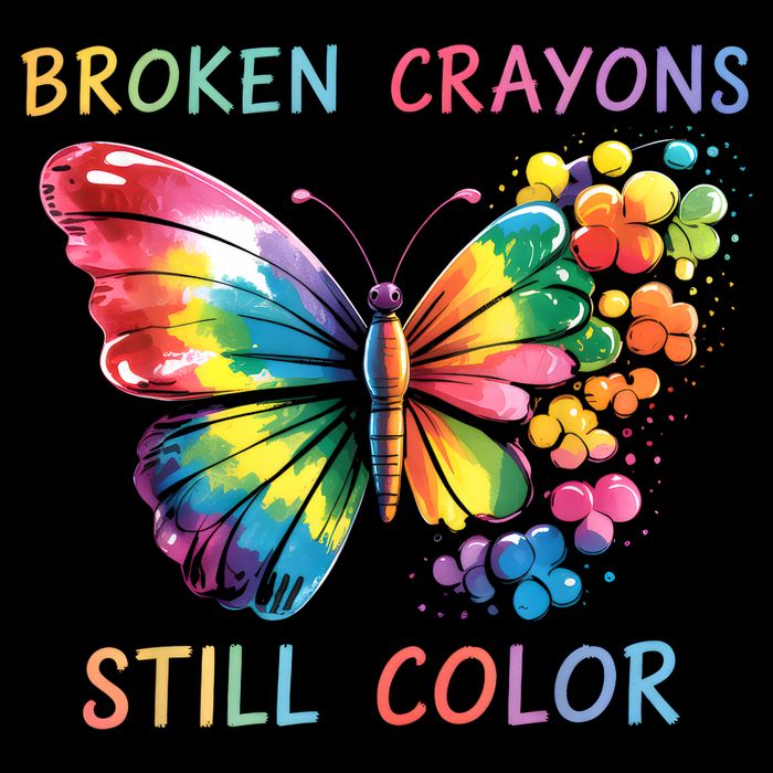 Broken Crayons Still Color Mental Health Matters Awareness  Toddler T-Shirt