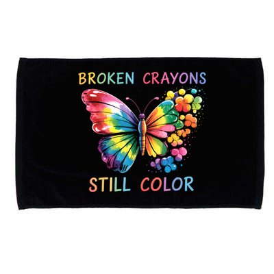 Broken Crayons Still Color Mental Health Matters Awareness  Microfiber Hand Towel