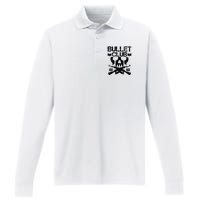 Bullet Club Skull Guns Performance Long Sleeve Polo