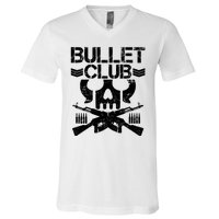 Bullet Club Skull Guns V-Neck T-Shirt