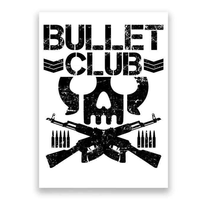 Bullet Club Skull Guns Poster