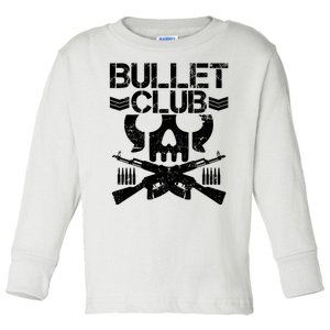 Bullet Club Skull Guns Toddler Long Sleeve Shirt