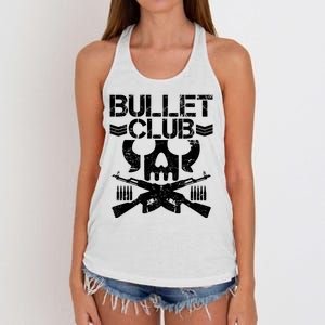 Bullet Club Skull Guns Women's Knotted Racerback Tank