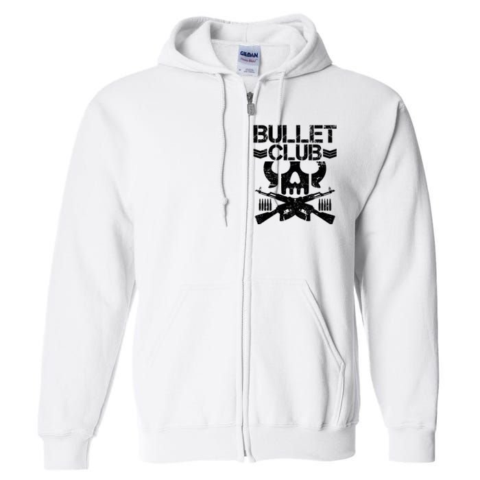 Bullet Club Skull Guns Full Zip Hoodie