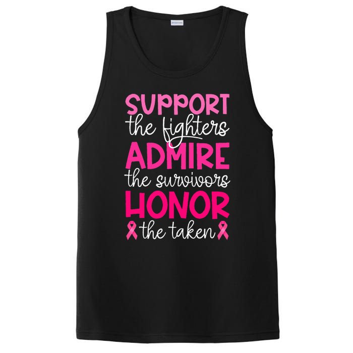 Breast Cancer Support Admire Honor Breast Cancer Awareness PosiCharge Competitor Tank