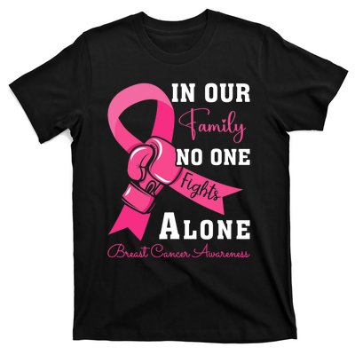 Breast Cancer Support Family Women Breast Cancer Awareness T-Shirt