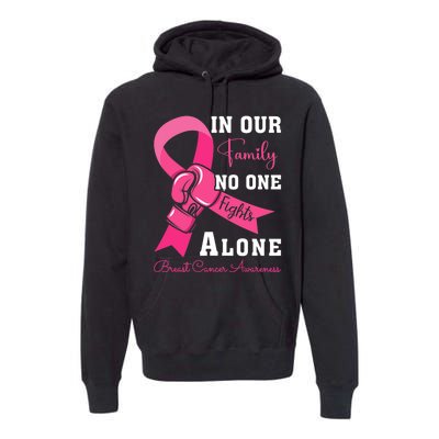 Breast Cancer Support Family Women Breast Cancer Awareness Premium Hoodie