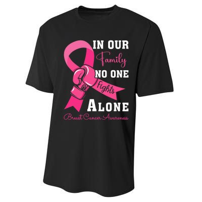 Breast Cancer Support Family Women Breast Cancer Awareness Performance Sprint T-Shirt