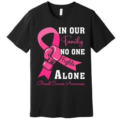 Breast Cancer Support Family Women Breast Cancer Awareness Premium T-Shirt