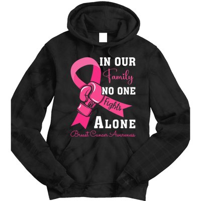 Breast Cancer Support Family Women Breast Cancer Awareness Tie Dye Hoodie