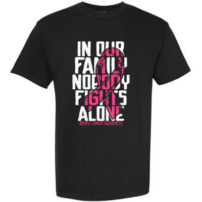 Breast Cancer Support Family Breast Cancer Awareness Garment-Dyed Heavyweight T-Shirt