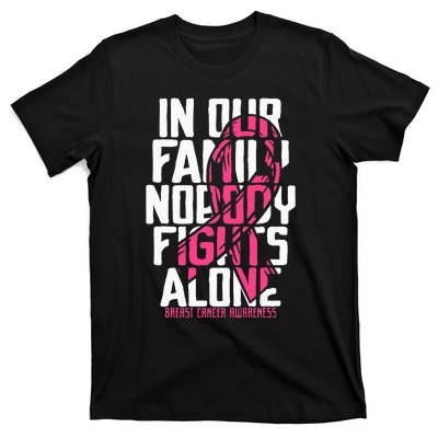 Breast Cancer Support Family Breast Cancer Awareness T-Shirt