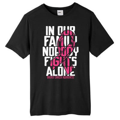 Breast Cancer Support Family Breast Cancer Awareness Tall Fusion ChromaSoft Performance T-Shirt