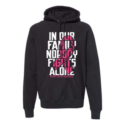 Breast Cancer Support Family Breast Cancer Awareness Premium Hoodie