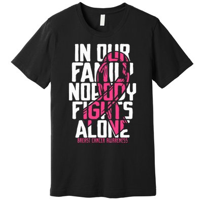 Breast Cancer Support Family Breast Cancer Awareness Premium T-Shirt