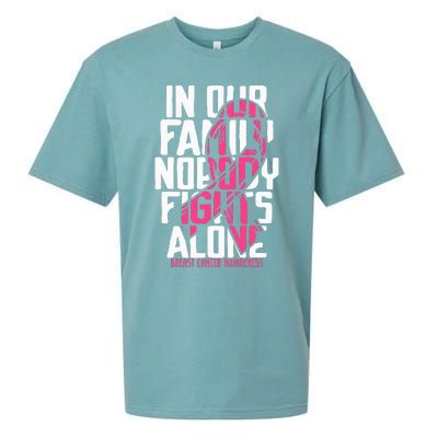 Breast Cancer Support Family Breast Cancer Awareness Sueded Cloud Jersey T-Shirt