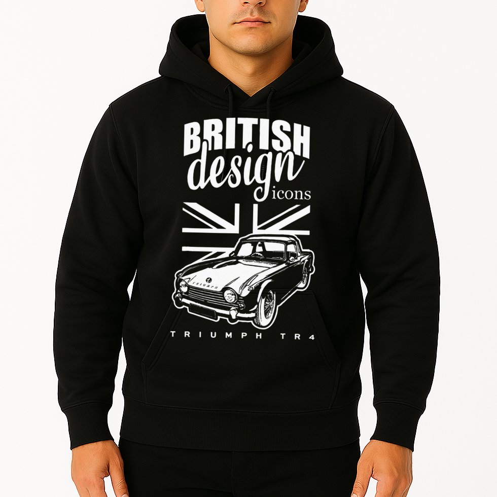 British Classic Super Car Triumph TR4 Hoodie