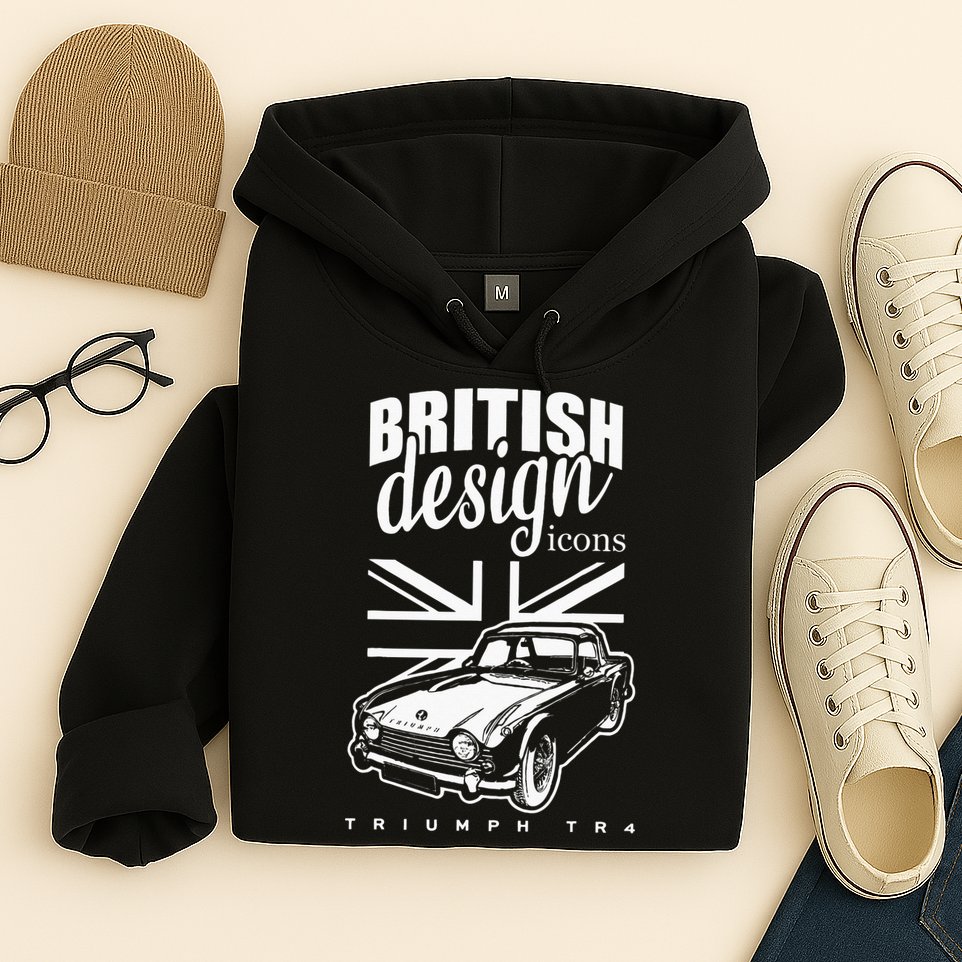 British Classic Super Car Triumph TR4 Hoodie