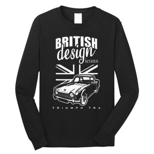 British Classic Super Car Triumph TR4 Long Sleeve Shirt