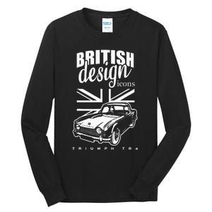 British Classic Super Car Triumph TR4 Tall Long Sleeve T-Shirt