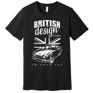 British Classic Super Car Triumph TR4 Premium T-Shirt