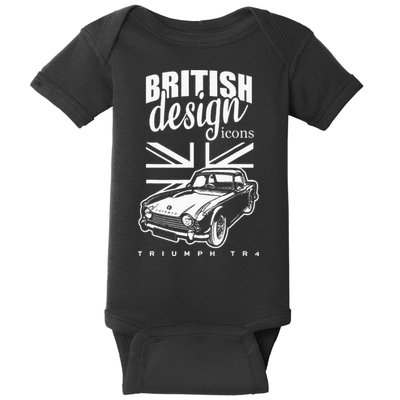 British Classic Super Car Triumph TR4 Baby Bodysuit