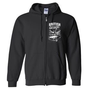 British Classic Super Car Triumph TR4 Full Zip Hoodie